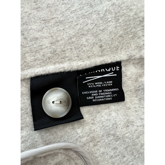 LAMARQUE Alyssia Heather Beige Double Face Wool Jacket XS NWT - Picture 10 of 12